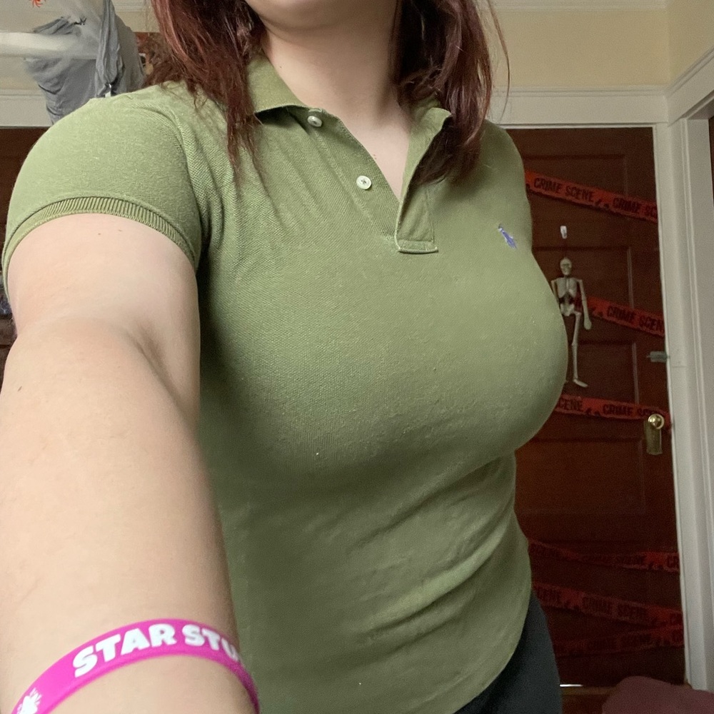 Green polo t-shirt